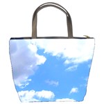 Summer Clouds and blue sky Bucket Bags Back