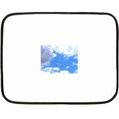 Summer Clouds And Blue Sky Double Sided Fleece Blanket (mini) 