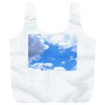 Summer Clouds and blue sky Full Print Recycle Bags (L)  Front