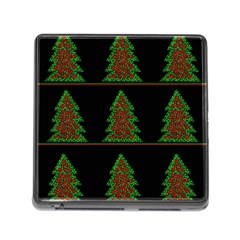 Christmas Trees Pattern Memory Card Reader (square) by Valentinaart