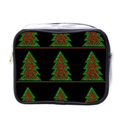 Christmas Trees Pattern Mini Toiletries Bags by Valentinaart