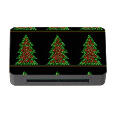 Christmas Trees Pattern Memory Card Reader With Cf by Valentinaart