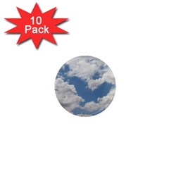 Breezy Clouds In The Sky 1  Mini Magnet (10 Pack) 