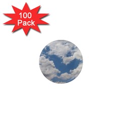 Breezy Clouds In The Sky 1  Mini Magnets (100 Pack) 