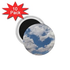 Breezy Clouds In The Sky 1 75  Magnets (10 Pack) 