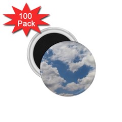 Breezy Clouds In The Sky 1 75  Magnets (100 Pack)  by picsaspassion