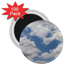 Breezy Clouds In The Sky 2 25  Magnets (100 Pack)  by picsaspassion