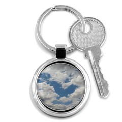 Breezy Clouds In The Sky Key Chains (round) 