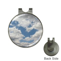 Breezy Clouds In The Sky Hat Clips With Golf Markers