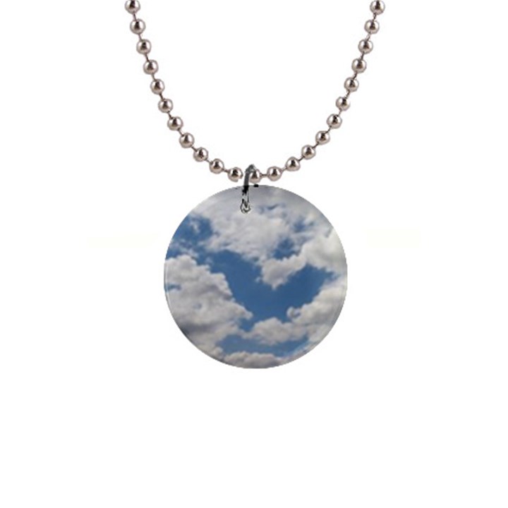 Breezy Clouds in the sky Button Necklaces