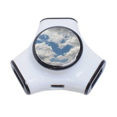 Breezy Clouds In The Sky 3-port Usb Hub