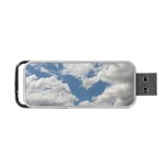 Breezy Clouds in the sky Portable USB Flash (Two Sides) Front