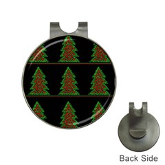 Christmas Trees Pattern Hat Clips With Golf Markers by Valentinaart