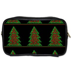 Christmas Trees Pattern Toiletries Bags 2-side by Valentinaart