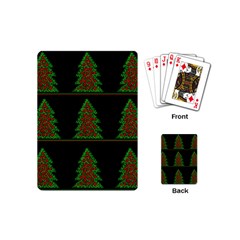 Christmas Trees Pattern Playing Cards (mini)  by Valentinaart