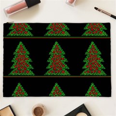 Christmas Trees Pattern Cosmetic Bag (xxl)  by Valentinaart