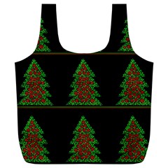 Christmas Trees Pattern Full Print Recycle Bags (l)  by Valentinaart