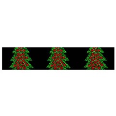 Christmas Trees Pattern Flano Scarf (small) by Valentinaart