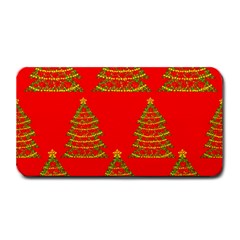 Christmas Trees Red Pattern Medium Bar Mats by Valentinaart