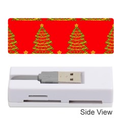 Christmas Trees Red Pattern Memory Card Reader (stick) 