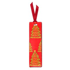 Christmas Trees Red Pattern Small Book Marks