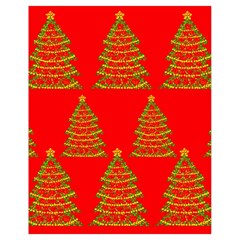 Christmas Trees Red Pattern Drawstring Bag (small) by Valentinaart