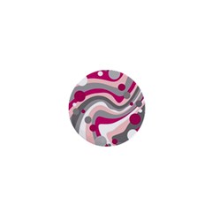 Magenta, Pink And Gray Design 1  Mini Magnets by Valentinaart