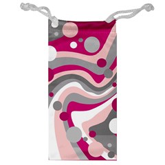 Magenta, Pink And Gray Design Jewelry Bags