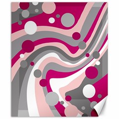 Magenta, Pink And Gray Design Canvas 8  X 10  by Valentinaart