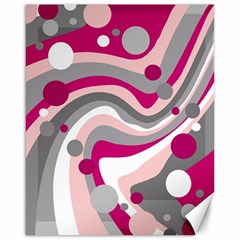 Magenta, Pink And Gray Design Canvas 16  X 20   by Valentinaart