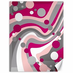 Magenta, Pink And Gray Design Canvas 18  X 24   by Valentinaart