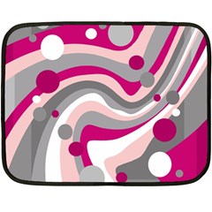 Magenta, Pink And Gray Design Fleece Blanket (mini)