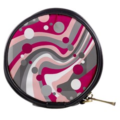 Magenta, Pink And Gray Design Mini Makeup Bags