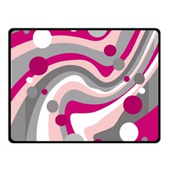 Magenta, Pink And Gray Design Fleece Blanket (small) by Valentinaart