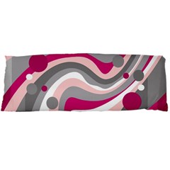 Magenta, Pink And Gray Design Body Pillow Case Dakimakura (two Sides) by Valentinaart