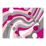 Magenta, pink and gray design Double Sided Flano Blanket (Mini)  35 x27  Blanket Front