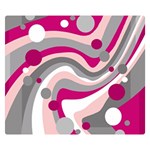 Magenta, pink and gray design Double Sided Flano Blanket (Small)  50 x40  Blanket Front