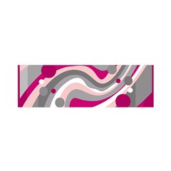 Magenta, Pink And Gray Design Satin Scarf (oblong)