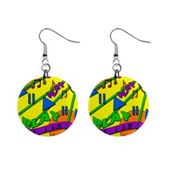 Music Mini Button Earrings