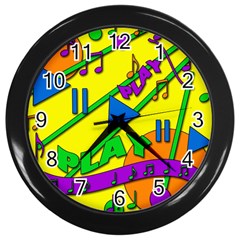 Music Wall Clocks (black)