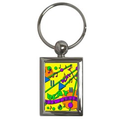 Music Key Chains (rectangle)  by Valentinaart