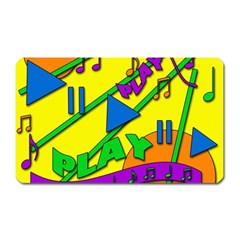 Music Magnet (rectangular) by Valentinaart