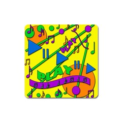 Music Square Magnet by Valentinaart