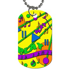 Music Dog Tag (two Sides)