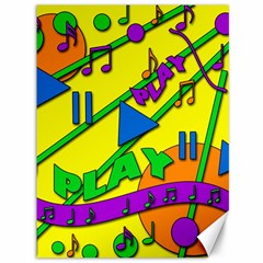 Music Canvas 36  X 48   by Valentinaart