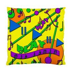 Music Standard Cushion Case (two Sides) by Valentinaart