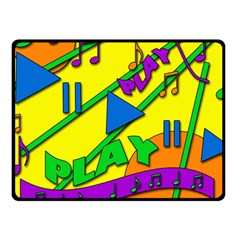 Music Fleece Blanket (small) by Valentinaart