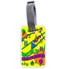 Music Luggage Tags (one Side) 