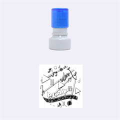 Music Rubber Round Stamps (small) by Valentinaart