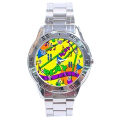 Music Stainless Steel Analogue Watch by Valentinaart